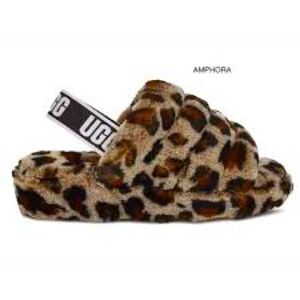Leopard UGG slippers size 10 women